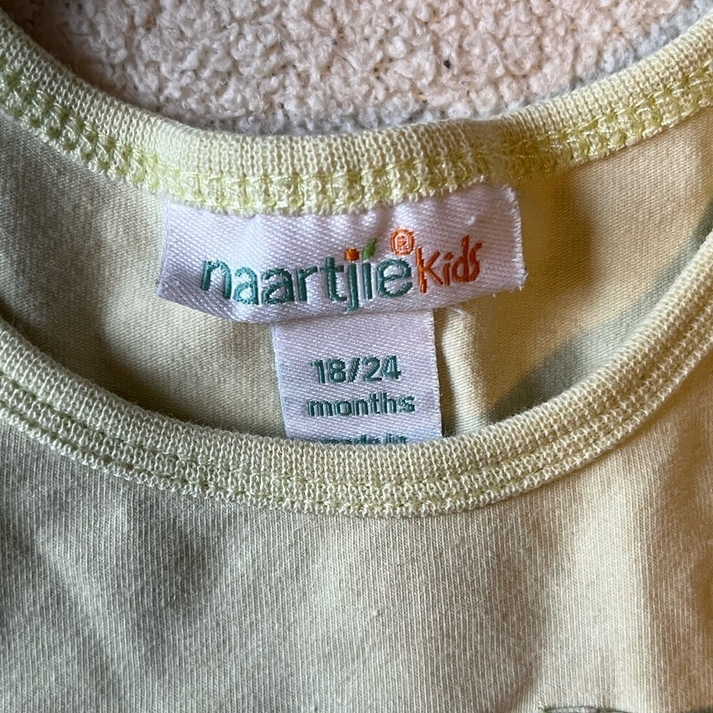 Naartjie long sleeve toddler dress w tulle bottom. Pale spring green. 18-24 mos - Picture 4 of 6